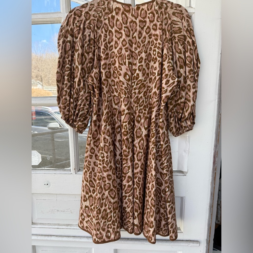 Leopard Print Midi Dress